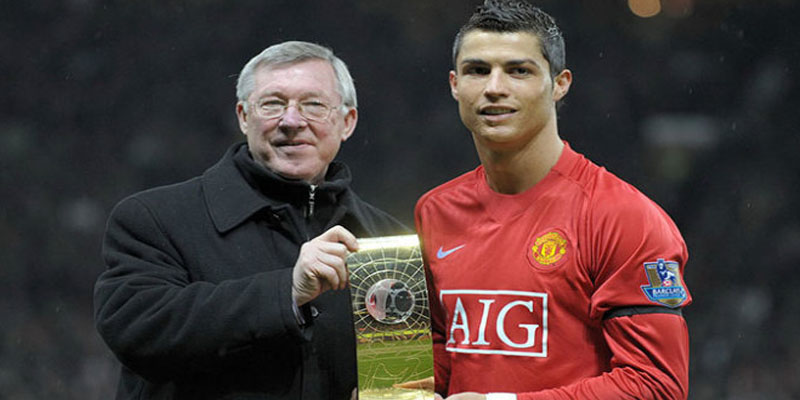 Cristiano Ronaldo tại MU với sự dìu dắt của Sir Alex